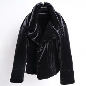 Norma Kamali Velvet Sleeping Bag Coat Jacket